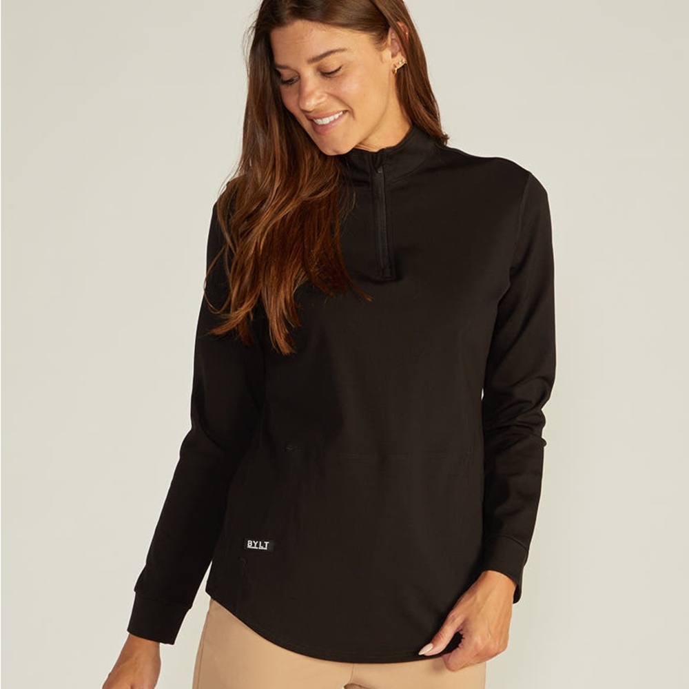 BYLT Black Quarter-Zip Pullover